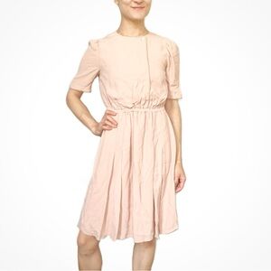 Hoss Intropia pink crepe dress